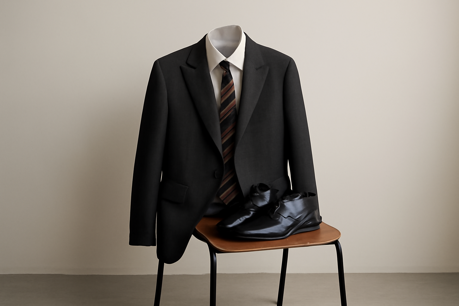 tenue élégante posée sur chaise minimaliste