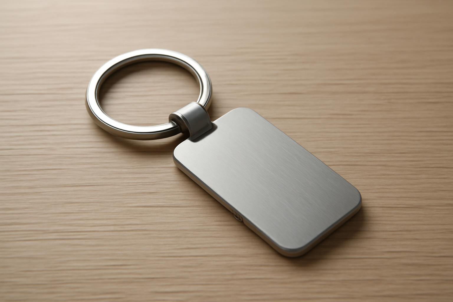 porte-cles minimal pose sur une table