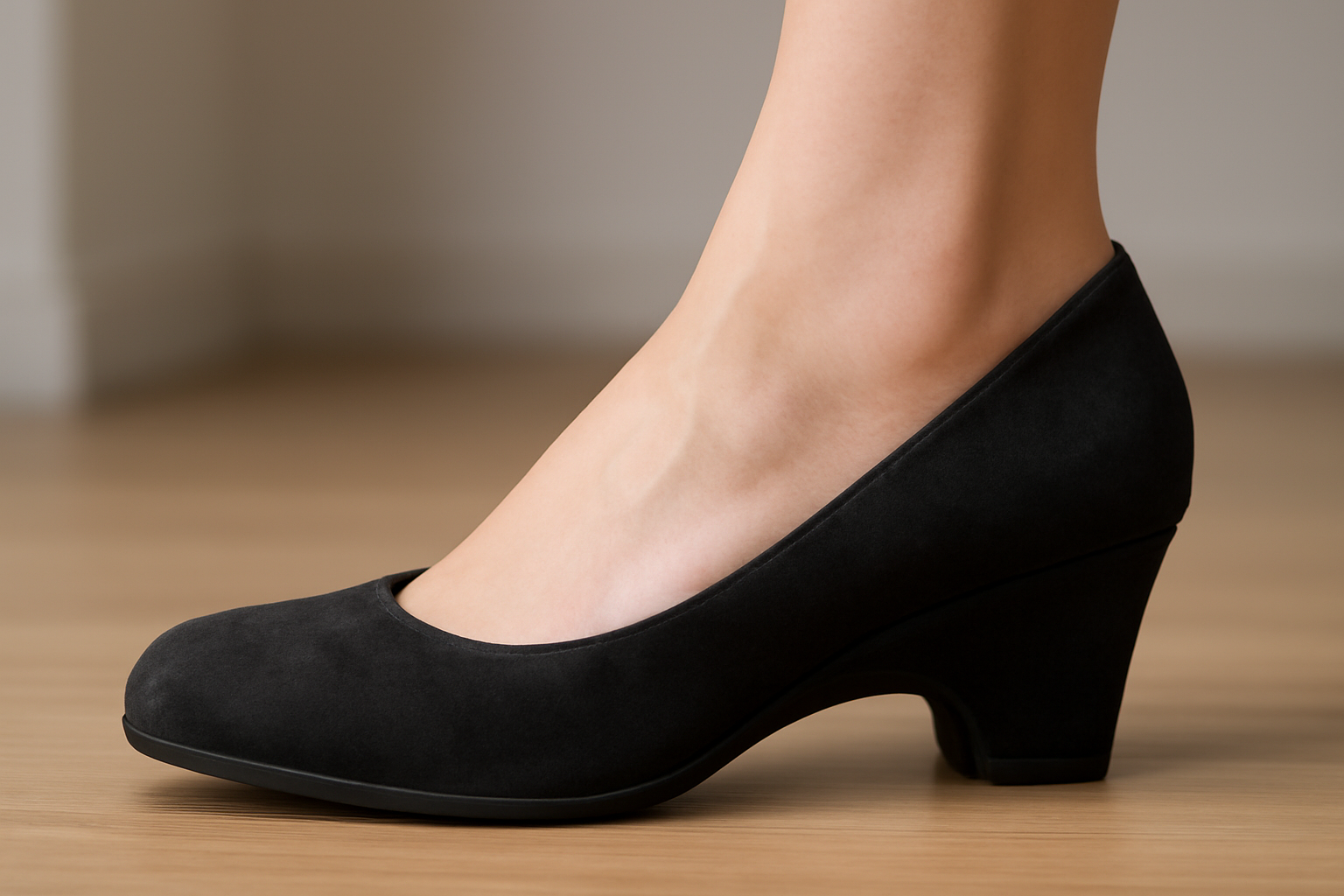 pied portant chaussure avec soutien talon