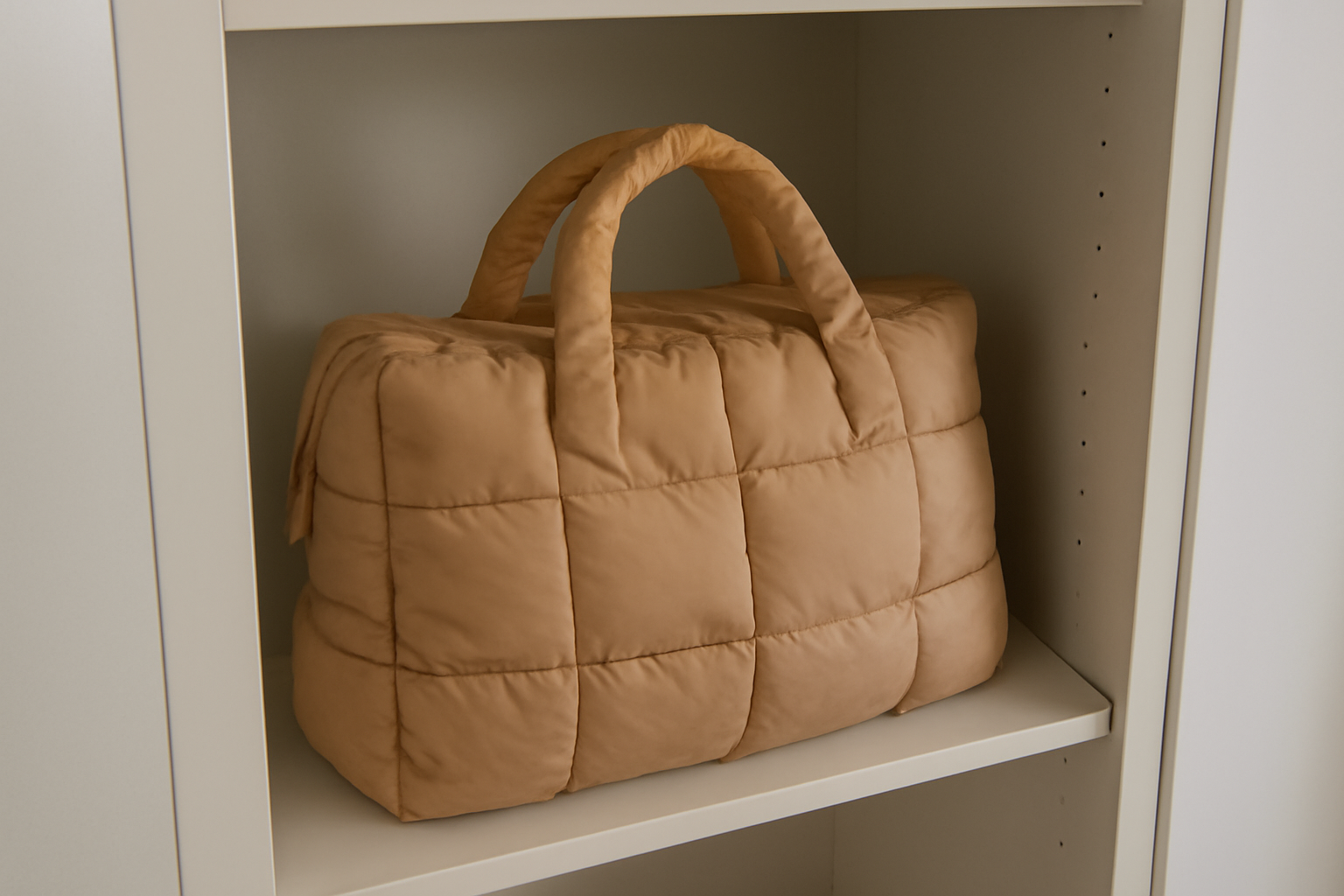 sac rembourré range dans placard