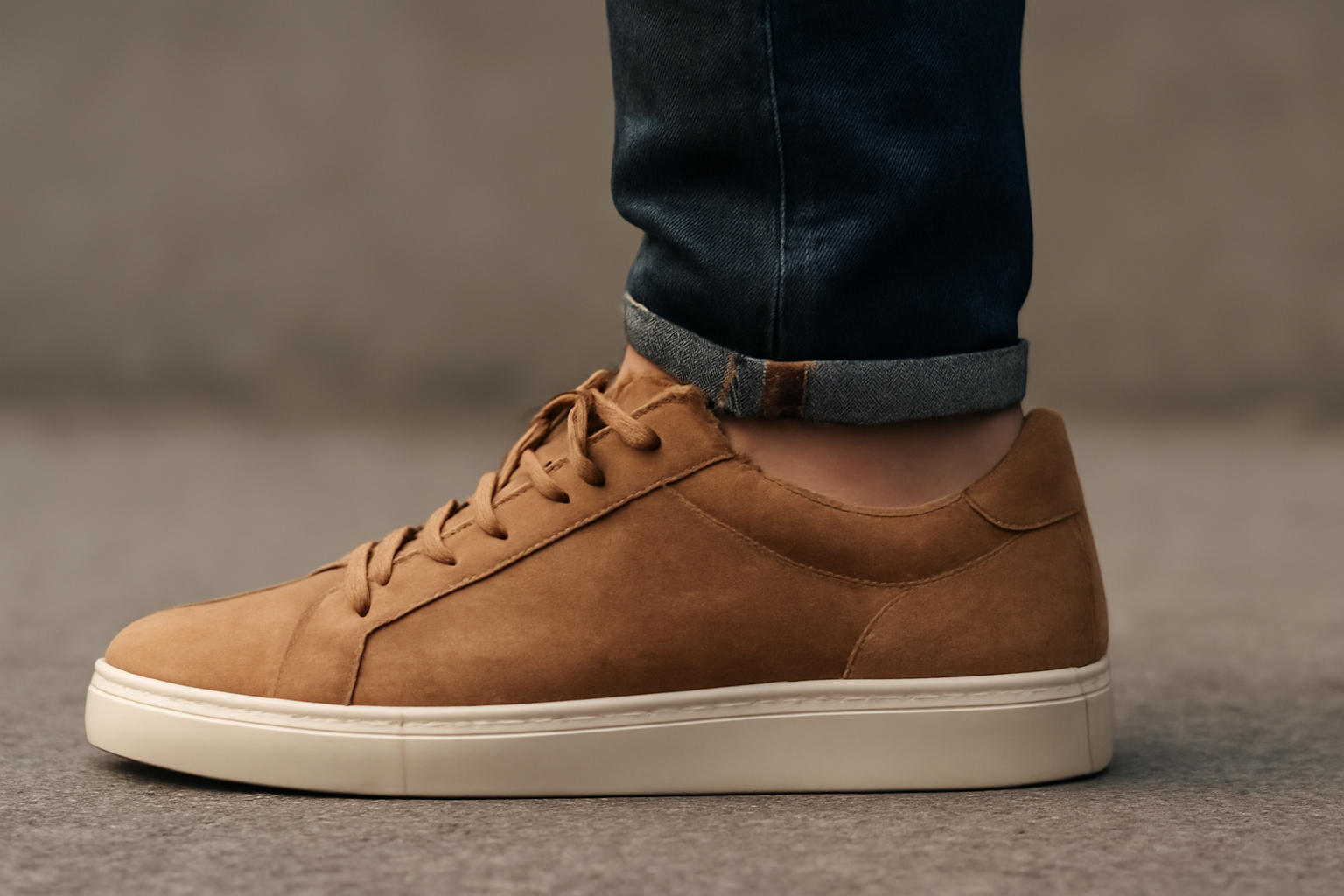 pied dans chaussure vue de profil